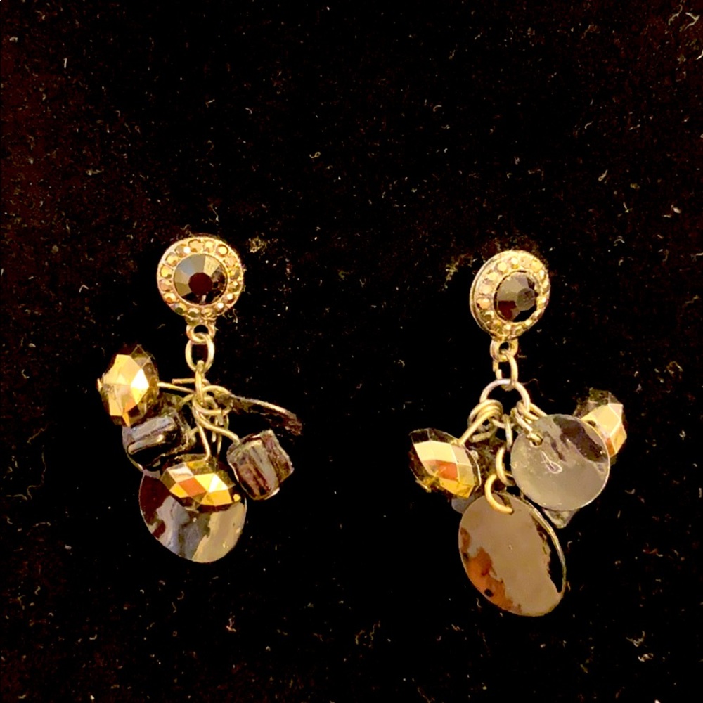 Black and silver earrings
